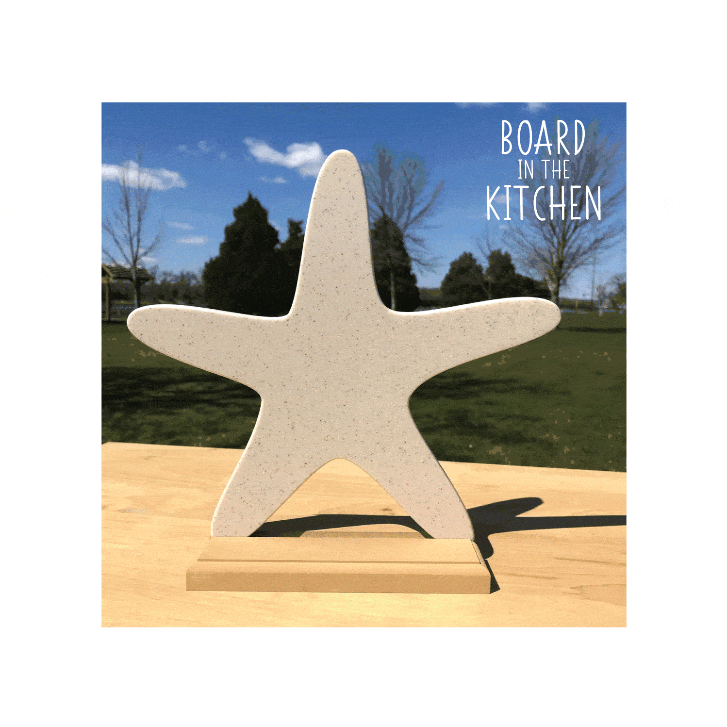 Fun STAR FISH Cutting Board, Cute Tropical Kitchen Decor