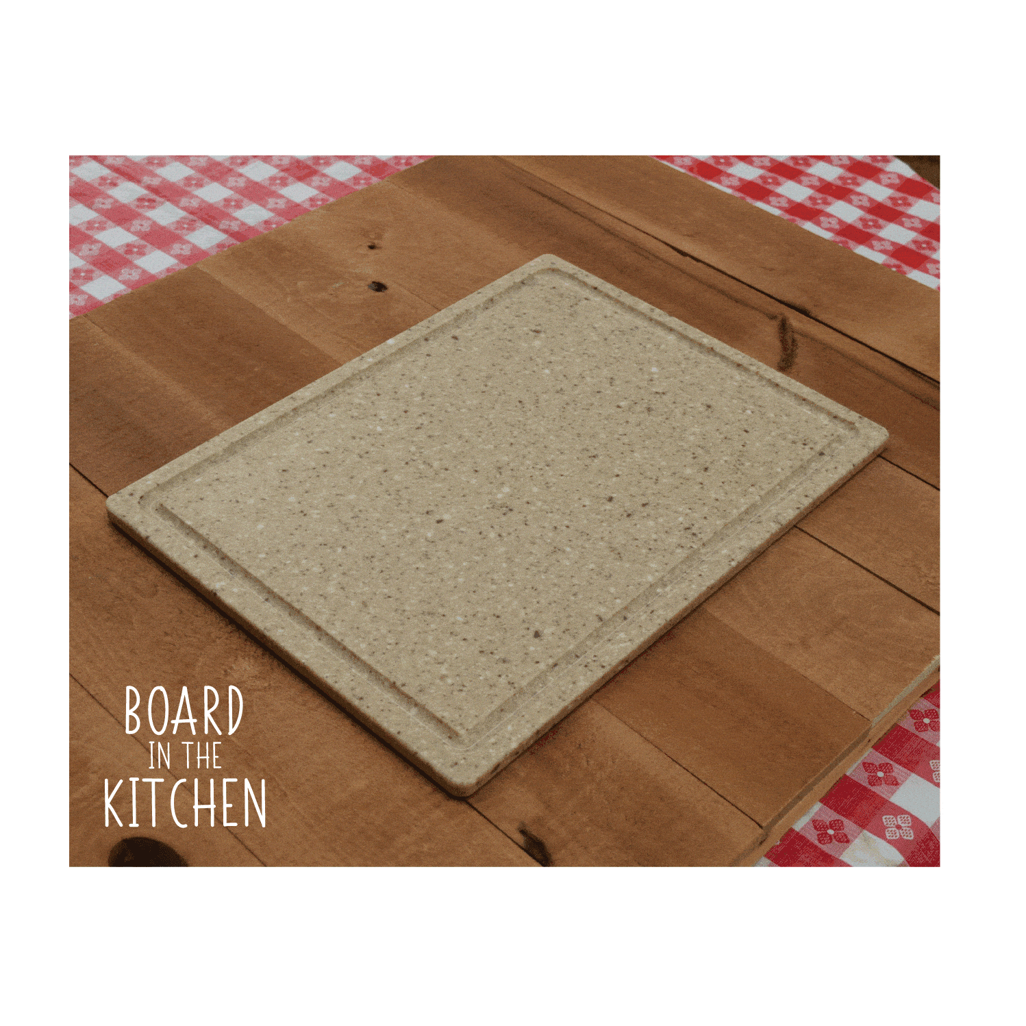 Kitchen Counter Board with Juice Groove, Useful Corian Cutting Board. Style #13