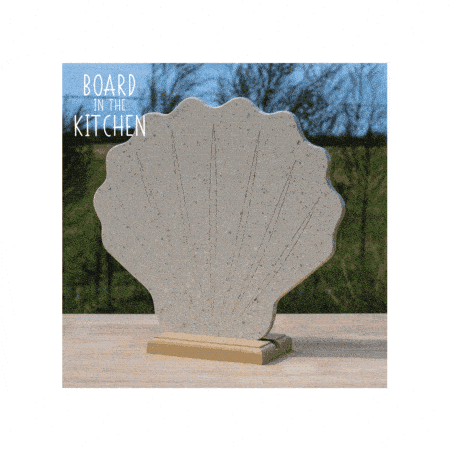 Classy SEASHELL Cutting Board, Fun Serving Tray
