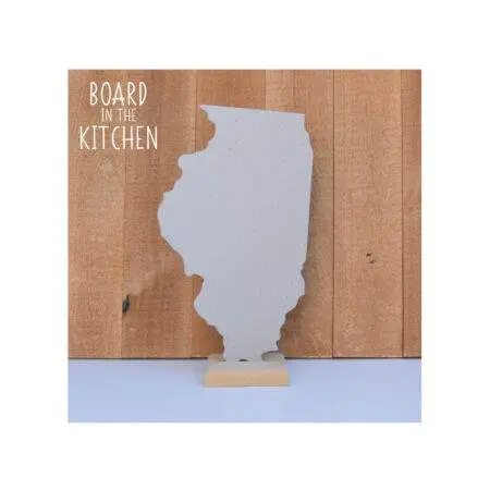 ILLINOIS Cutting Board, Safe Corian Cutting Board, Land of Lincoln